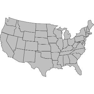 Map of the U.S.