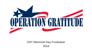 OST Memorial Day Fundraiser 2018